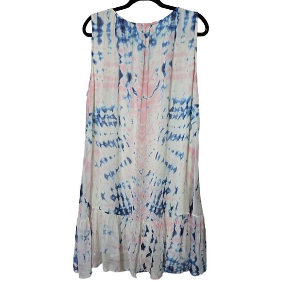 Sundance Large Tie Dye Whisper Sleeveless‎ Dress - Picture 11 of 12